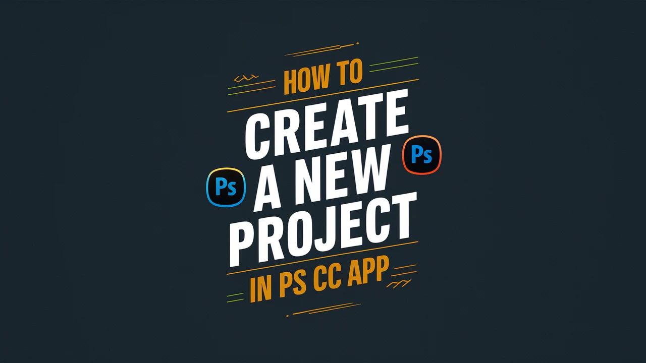 How to Create a New Project in PS CC App